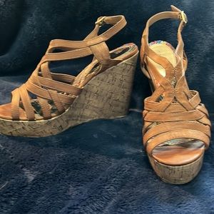 Women's Brown Wedge Sandal